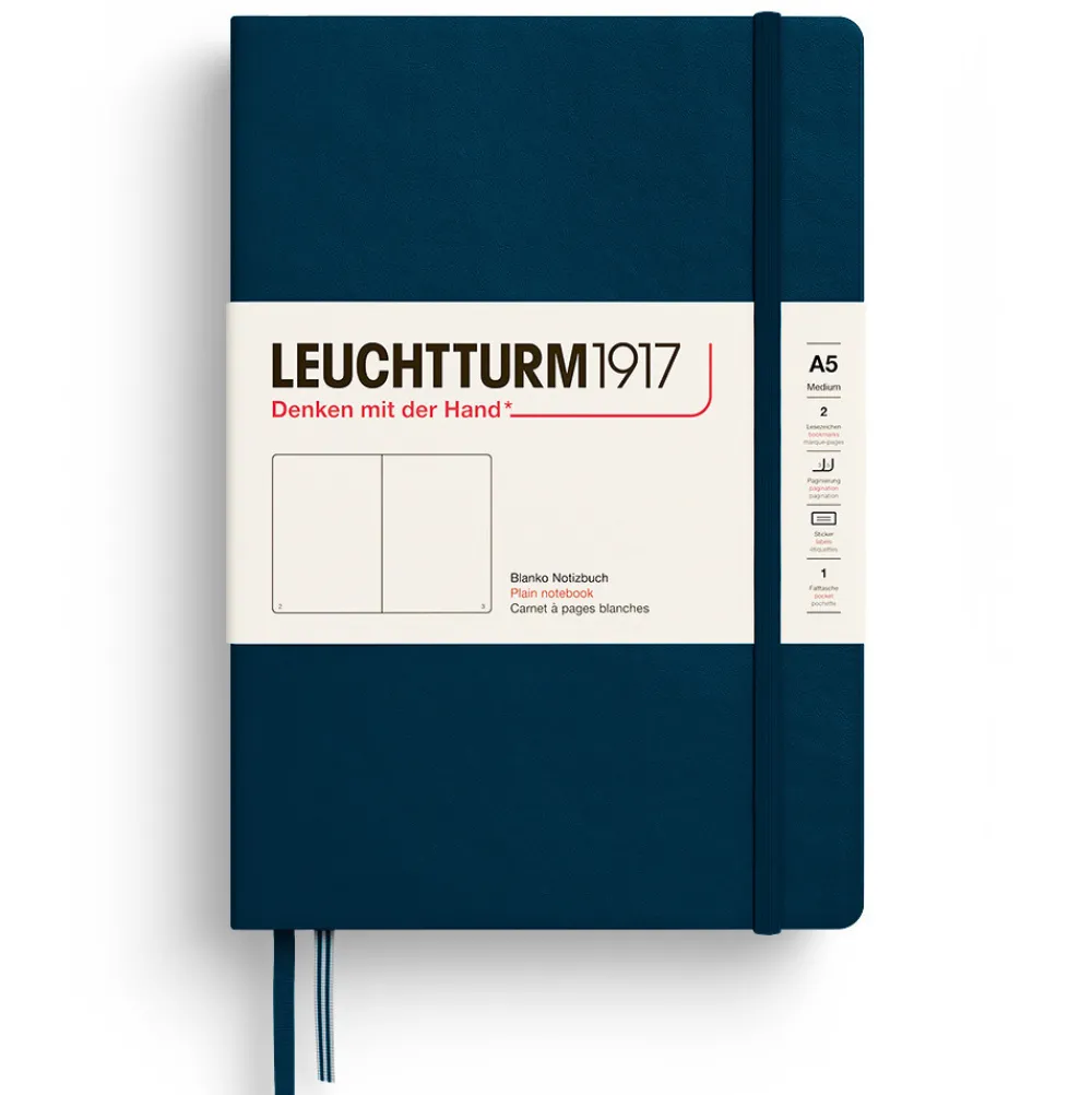 Leuchtturm1917 Notatnik gładki A5 - - Deep Sea, twarda okładka > Notatniki Gładkie
