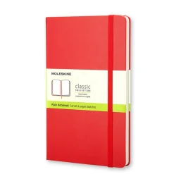 Moleskine Notatnik gładki A5 - - czerwony twarda okładka