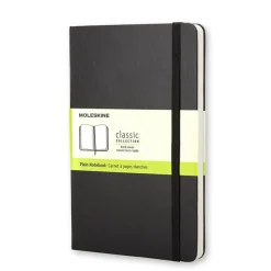 Moleskine Notatnik gładki A5 - - czarny twarda okładka ><noscript><img width=