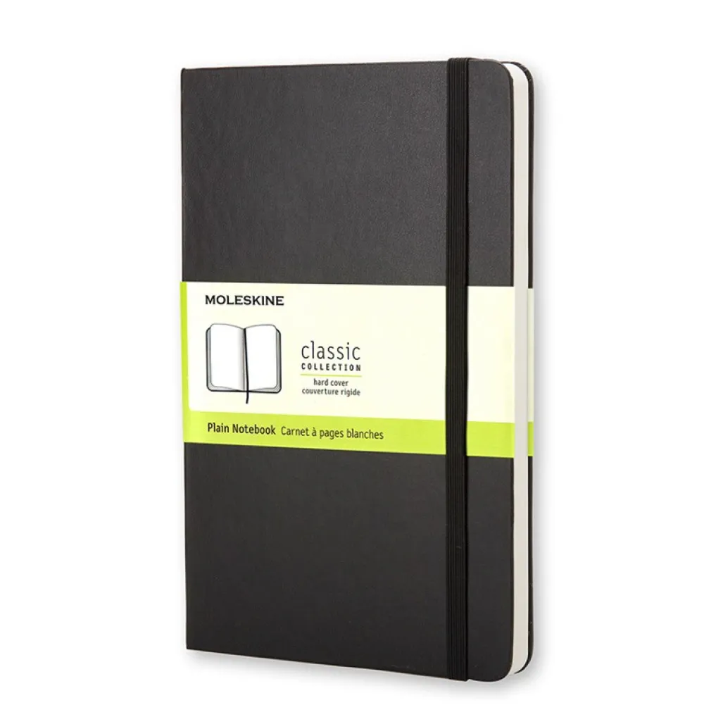 Moleskine Notatnik gładki A5 - - czarny twarda okładka > Notatniki Gładkie
