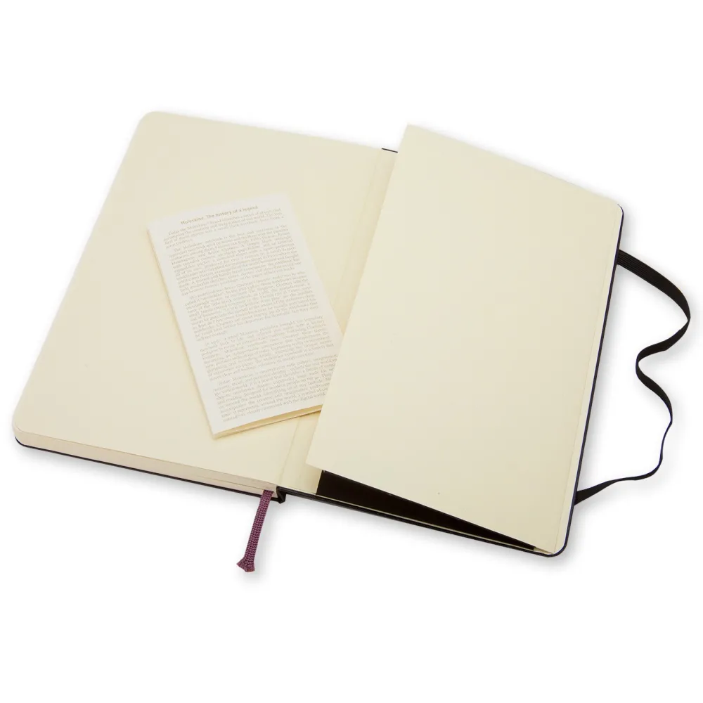 Moleskine Notatnik gładki A5 - - czarny twarda okładka > Notatniki Gładkie