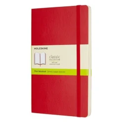 Moleskine Notatnik gładki Classic 13 x 21 cm - - czerwony miękka okładka