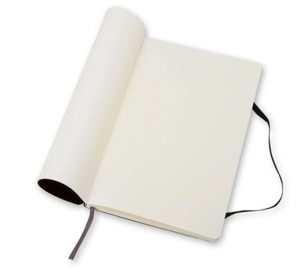 Moleskine Notatnik gładki Classic 13 x 21 cm - - czarny miękka okładka > Notatniki Gładkie