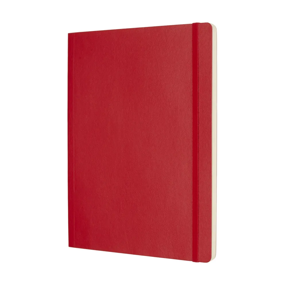 Moleskine Notatnik gładki XL - - czerwony miękka okładka > Notatniki Gładkie