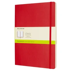 Moleskine Notatnik gładki XL - - czerwony miękka okładka ><noscript><img width=