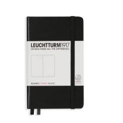Leuchtturm1917 Notatnik - - gładki, czarny, twarda okładka, A6