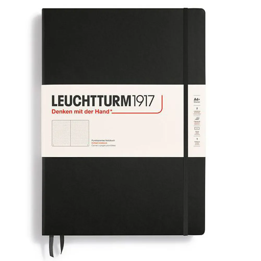 Leuchtturm1917 Notatnik Master A4+ - - w kropki, czarny, 100 g/m2 > Notatniki W Kropki