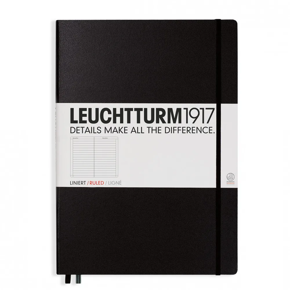 Leuchtturm1917 Notatnik Master Classic - - w linie, czarny, A4+ > Notatniki W Linie