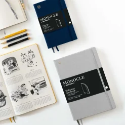 Leuchtturm1917 Notatnik Monocle B6+ - - w kropki, twarda okładka, Navy, 80 g > Notatniki W Kropki