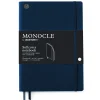 Leuchtturm1917 Notatnik Monocle B5 - - w kropki, twarda okładka, Navy, 80 g > Notatniki W Kropki