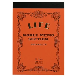 Life Notatnik Noble Memo B7 - - pomarańczowy > Notatniki W Kratkę