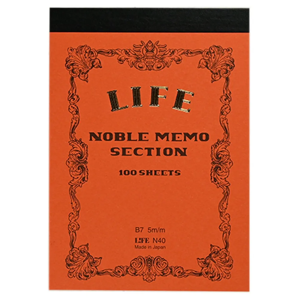 Life Notatnik Noble Memo B7 - - pomarańczowy > Notatniki W Kratkę