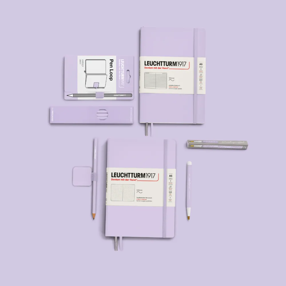 Leuchtturm1917 Notatnik Smooth Colours A5 - - w kropki, twarda okładka, Lilac, 80 g/m2 > Notatniki W Kropki