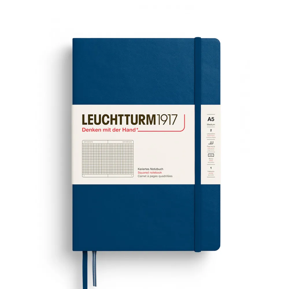 Leuchtturm1917 Notatnik w kratkę A5 - - Indigo > Notatniki W Kratkę