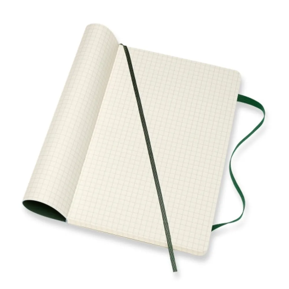 Moleskine Notatnik w kratkę A5 - - ciemnozielony miękka okładka > Notatniki W Kratkę