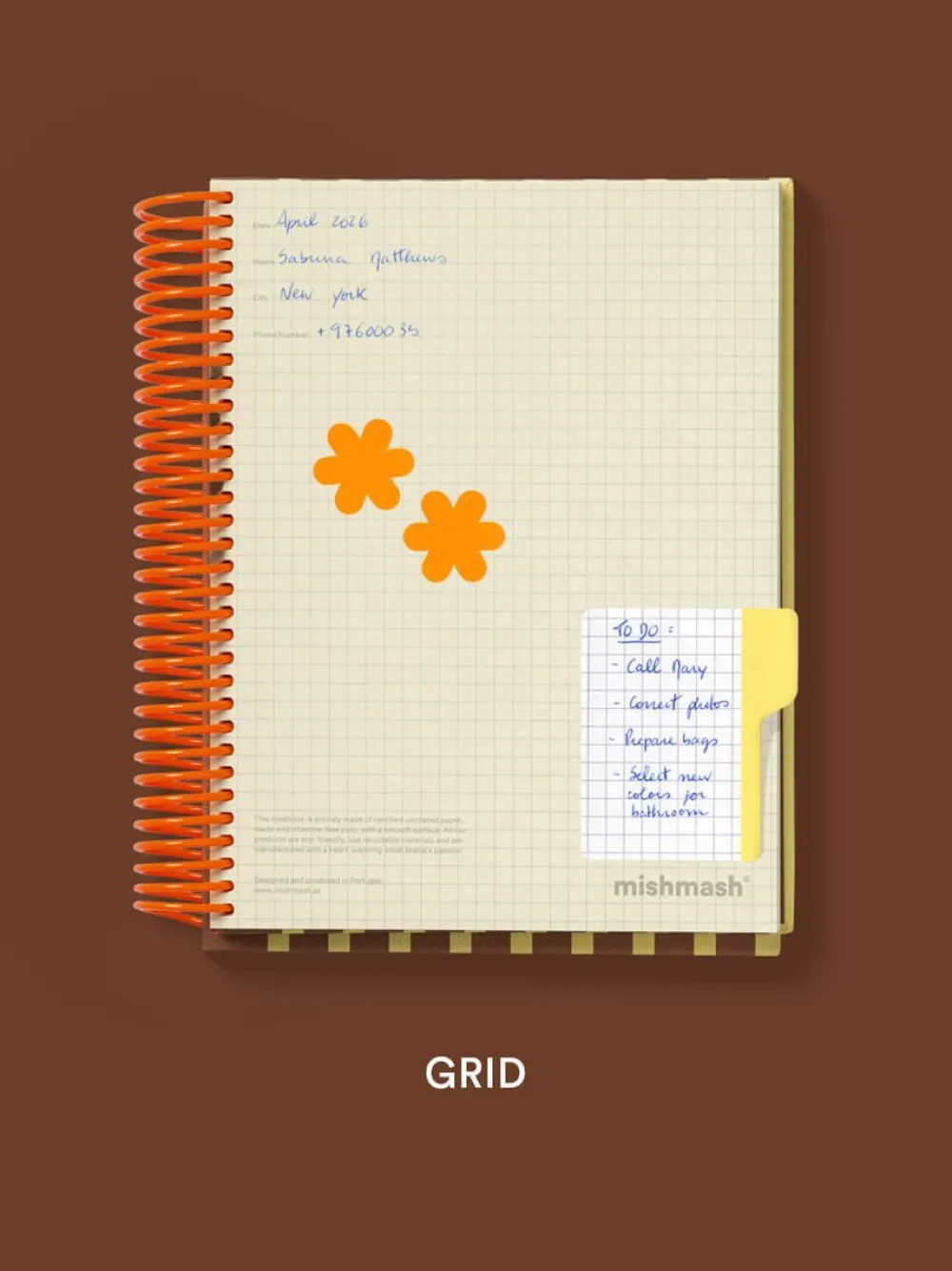 Mishmash Notatnik w kratkę Loop A5 - > Notatniki W Kratkę