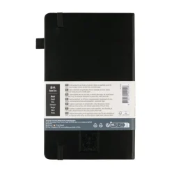 Sakura Notatnik w kratkę 13 x 21 cm - - Black, twarda okładka, 140 g/m2 > Notatniki W Kratkę