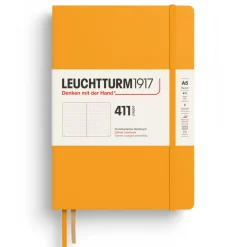 Leuchtturm1917 Notatnik 411 w kropki A5 - - Rising Sun, twarda okładka