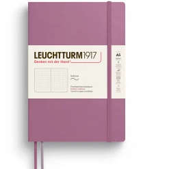 Leuchtturm1917 Notatnik w kropki A5 - - Dusty Rose, twarda okładka ><noscript><img width=