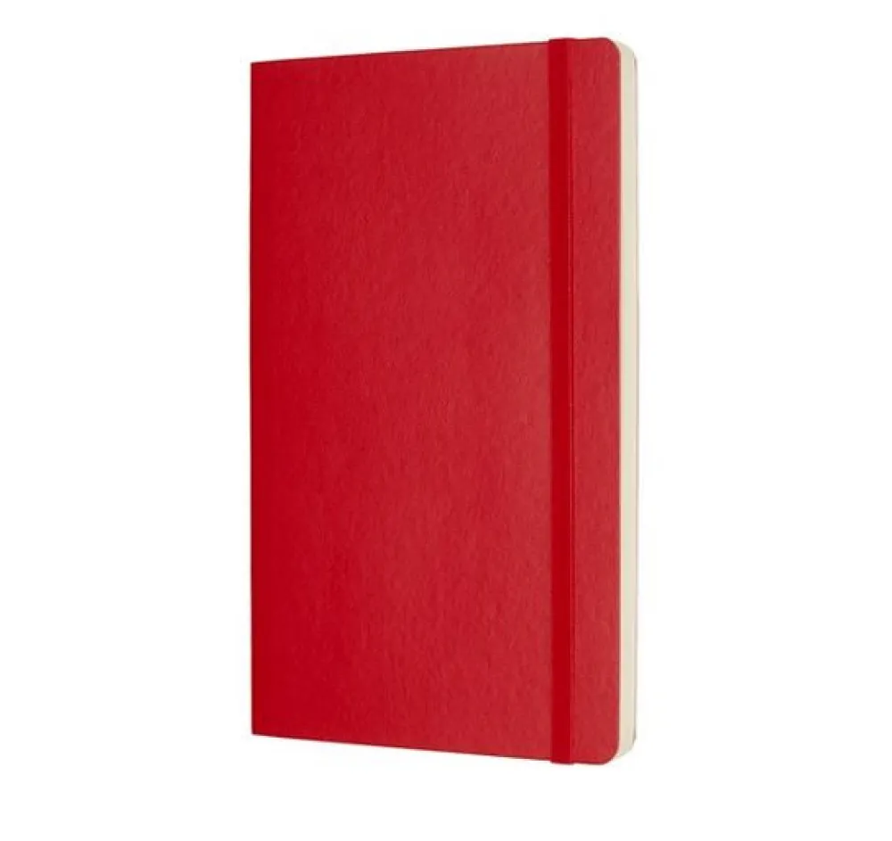 Moleskine Notatnik w kropki Classic 13 x 21 cm - - czerwony twarda okładka > Notatniki W Kropki
