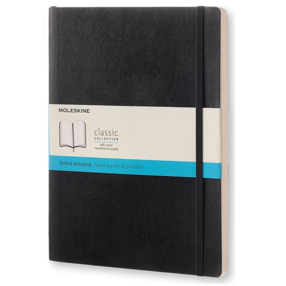 Moleskine Notatnik w kropki XL - - czarny twarda okładka > Notatniki W Kropki