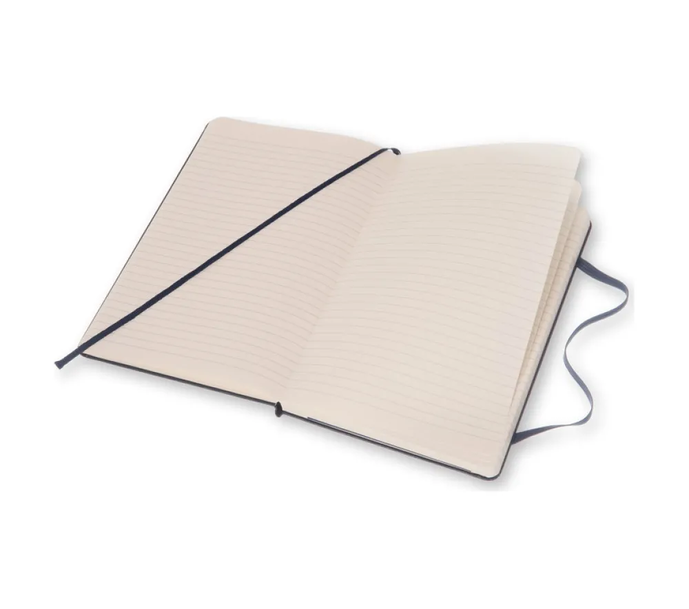 Moleskine Notatnik w linię Classic 13 x 21 cm - - granatowy twarda okładka > Notatniki W Linie
