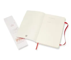 Moleskine Notatnik w linię Classic 13 x 21 cm - - czerwony miękka okładka
