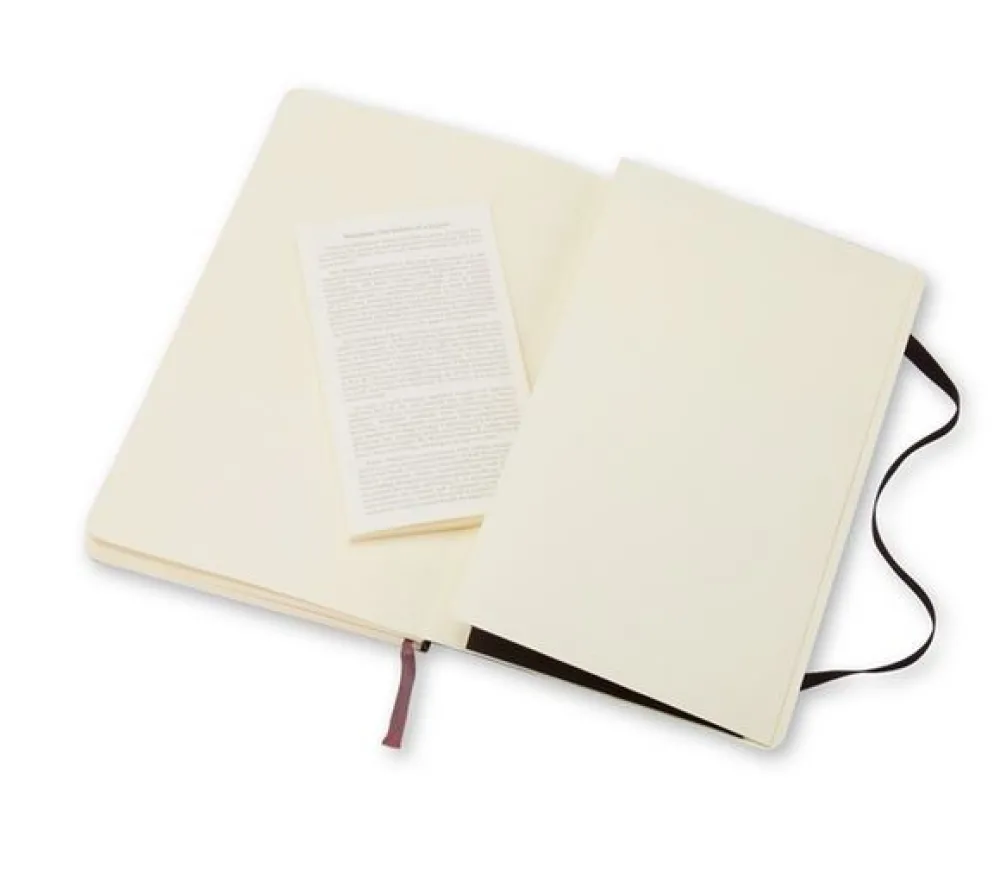 Moleskine Notatnik w linię Classic 13 x 21 cm - - czarny miękka okładka > Notatniki W Linie