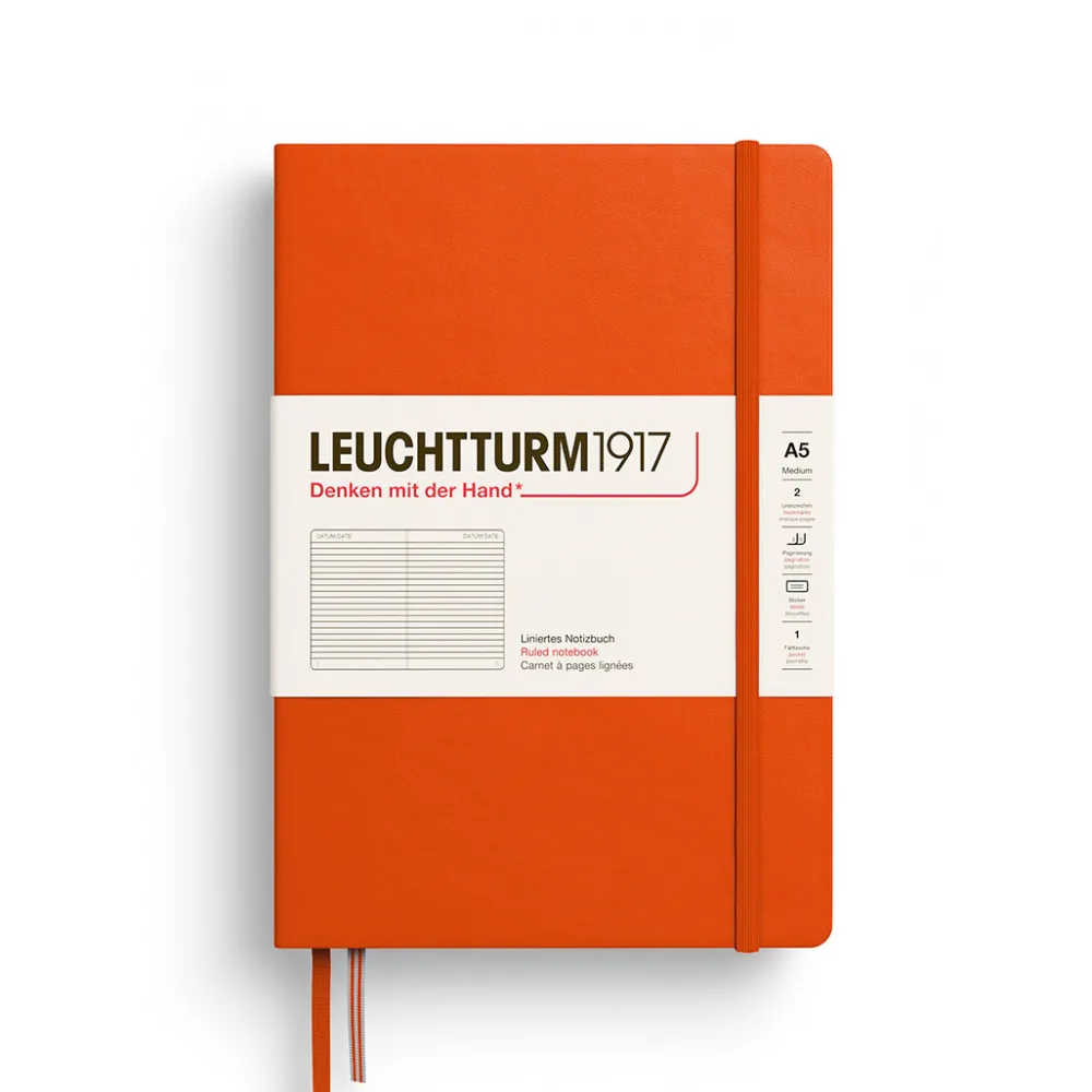 Leuchtturm1917 Notatnik w linie A5 - - Pumpkin