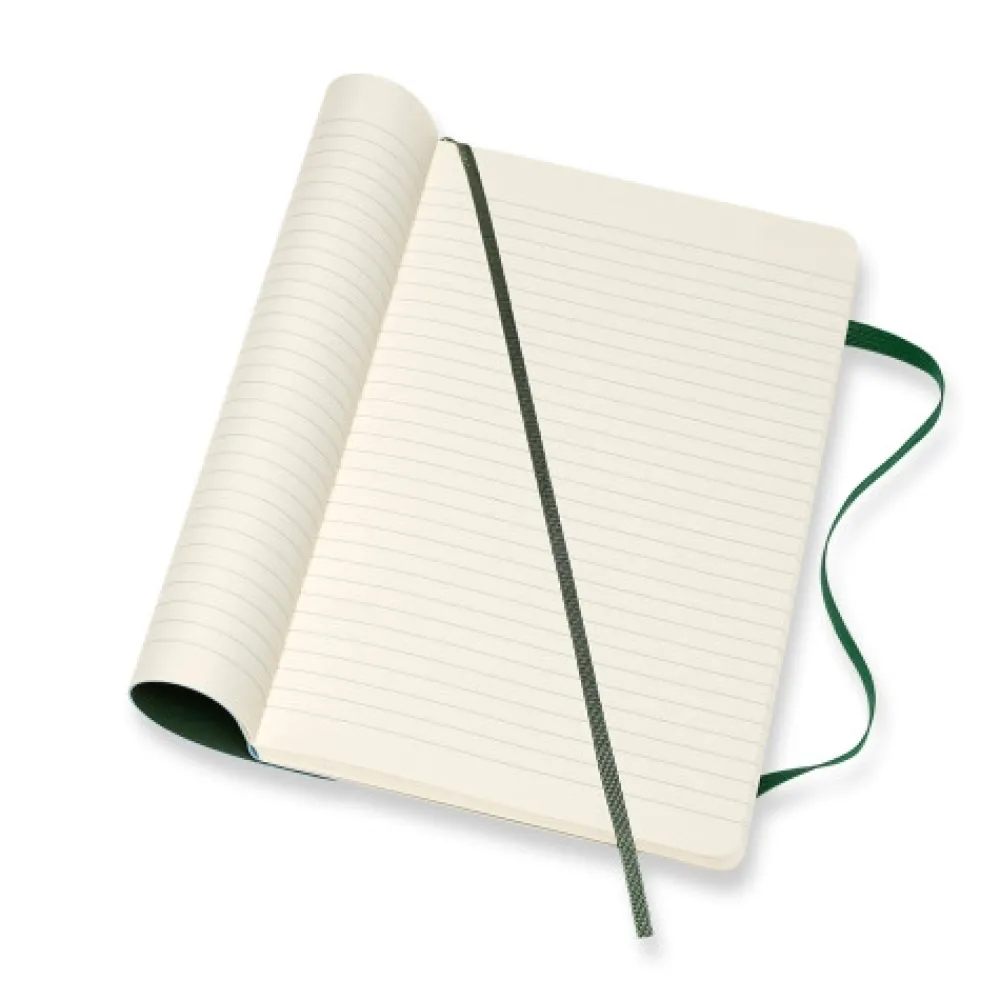 Moleskine Notatnik w linie A5 - - ciemnozielony miękka okładka