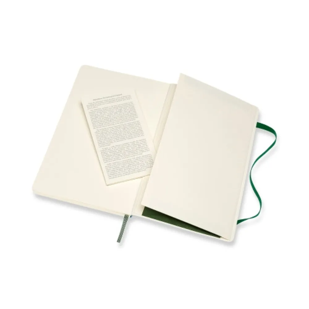Moleskine Notatnik w linie A5 - - ciemnozielony miękka okładka