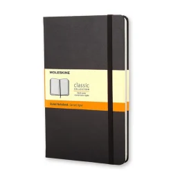 Moleskine Notatnik w linie A5 - - czarny twarda okładka ><noscript><img width=