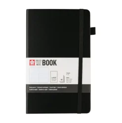 Sakura Notatnik w linie 9 x 14 cm - - Black, twarda okładka, 140 g/m2 > Notatniki W Linie