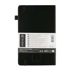 Sakura Notatnik w linie 9 x 14 cm - - Black, twarda okładka, 140 g/m2 ><noscript><img width=