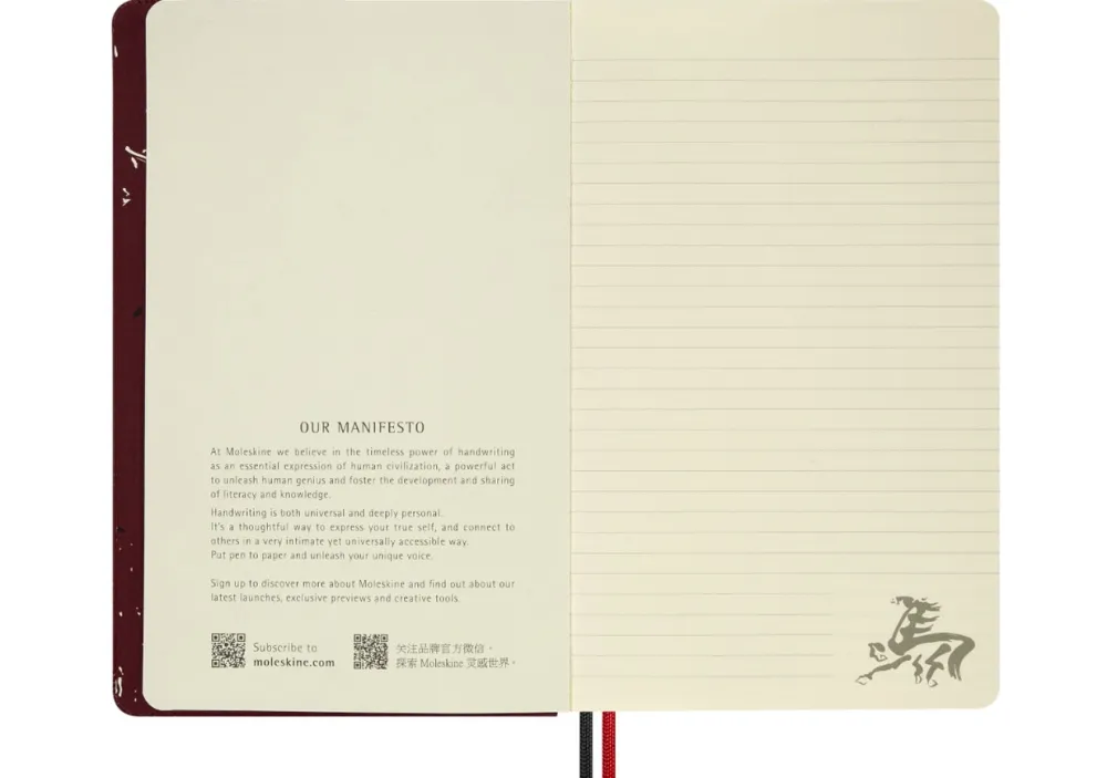 Moleskine Notatnik w linie 2026 Year of the Horse - - Red Fire Horse > Notatniki W Linie