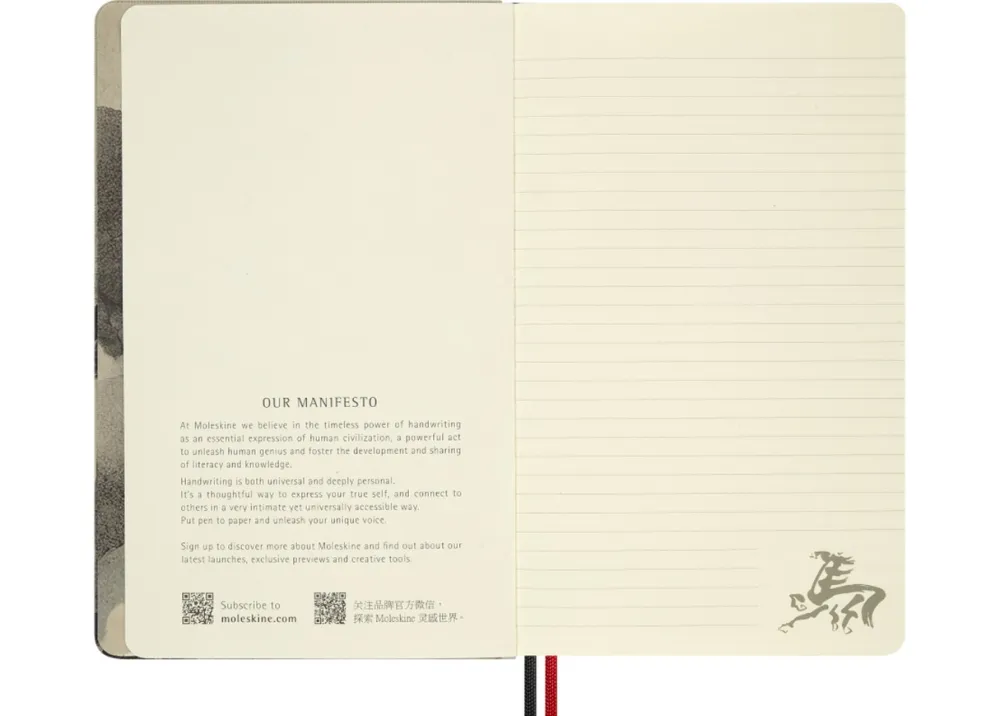 Moleskine Notatnik w linie 2026 Year of the Horse - - White Fire Horse
