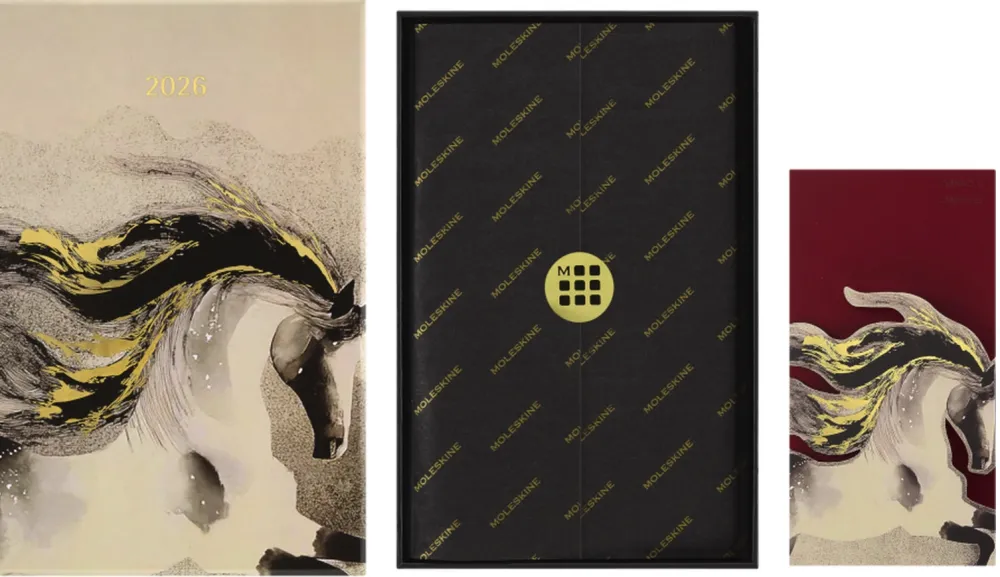 Moleskine Notatnik w linie 2026 Year of the Horse Box - - Red Fire Horse > Notatniki W Linie