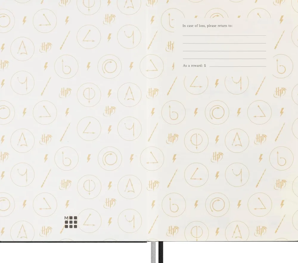 Moleskine Notatnik w linię Harry Potter Lumos z długopisem - x Kaweco - twarda okładka 100g/m2