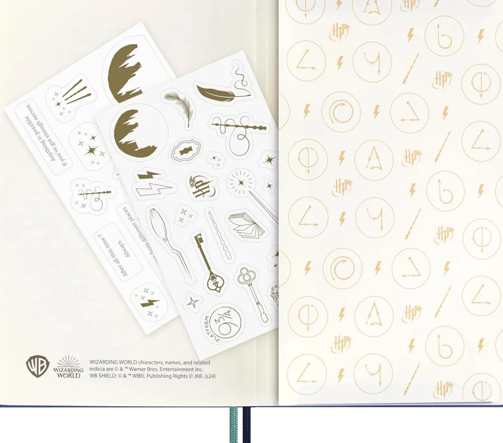 Moleskine Notatnik w linię Harry Potter Patronum 13 x 21 cm - - twarda okładka 100g/m2 > Notatniki W Linie