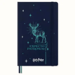 Moleskine Notatnik w linię Harry Potter Patronum 13 x 21 cm - - twarda okładka 100g/m2 ><noscript><img width=