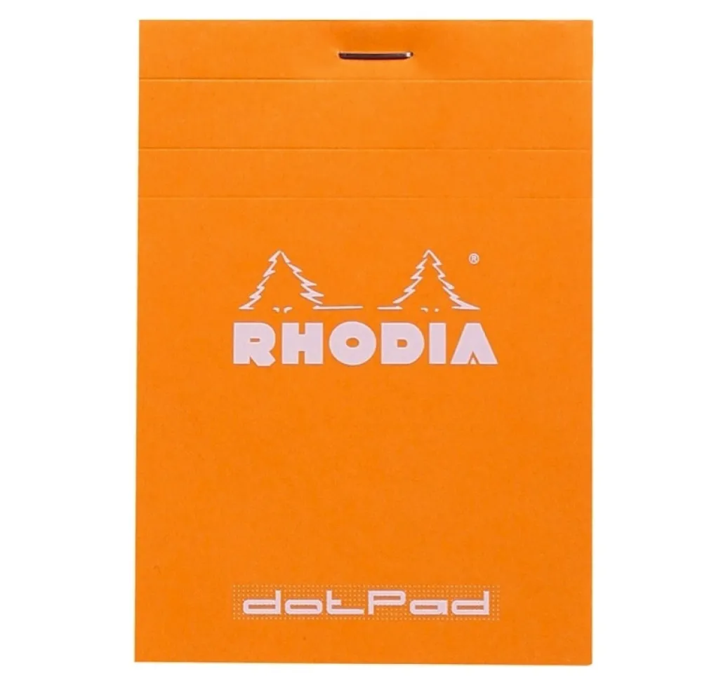 Rhodia Notes dotPad - - w kropki, pomarańczowy, 8,5 x 12 cm, 80 g, 80 ark.