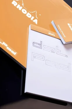 Rhodia Notes dotPad - - w kropki, pomarańczowy, 8,5 x 12 cm, 80 g, 80 ark.