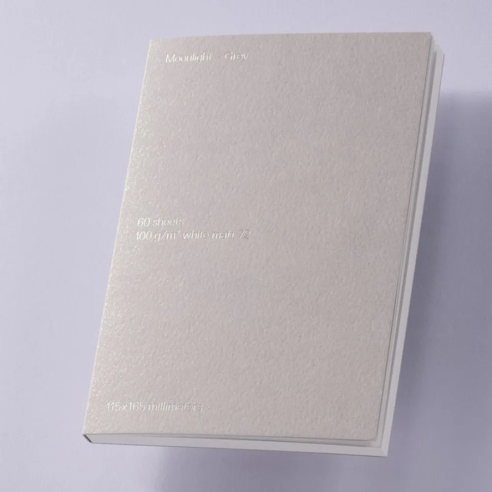 Gmund Notes gładki B6 - - Moonlight Grey 100 g 60 ark.