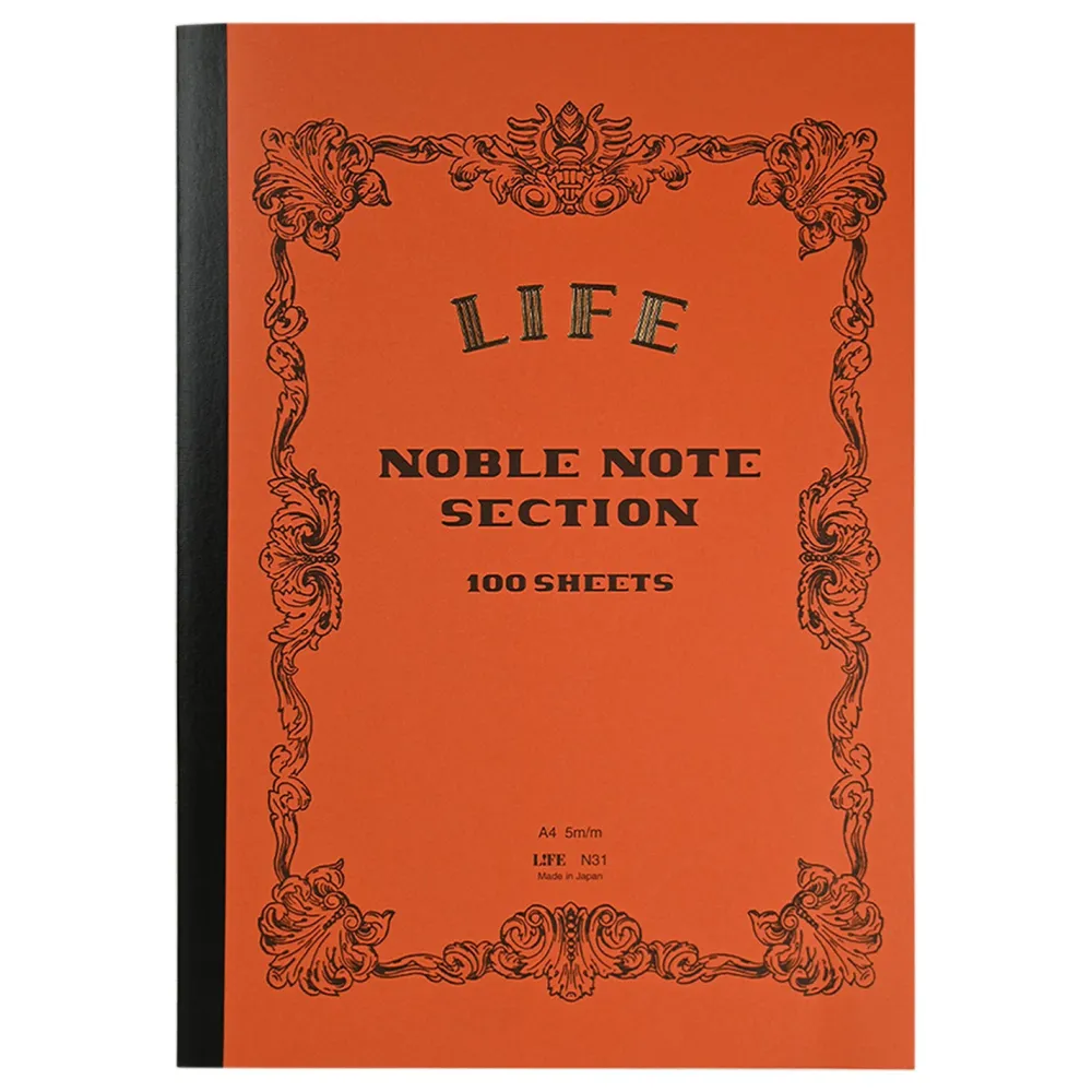 Life Notes Noble Note A4 - - pomarańczowy