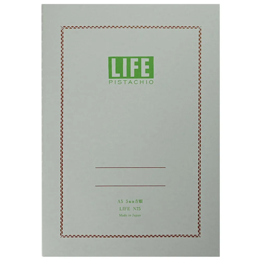 Life Notes Pistachio A6 - - eukaliptusowy > Notatniki W Kratkę