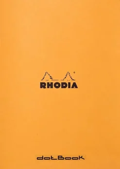 Rhodia Notes - - w kropki, pomarańczowy, A5, 80 g, 48 ark.