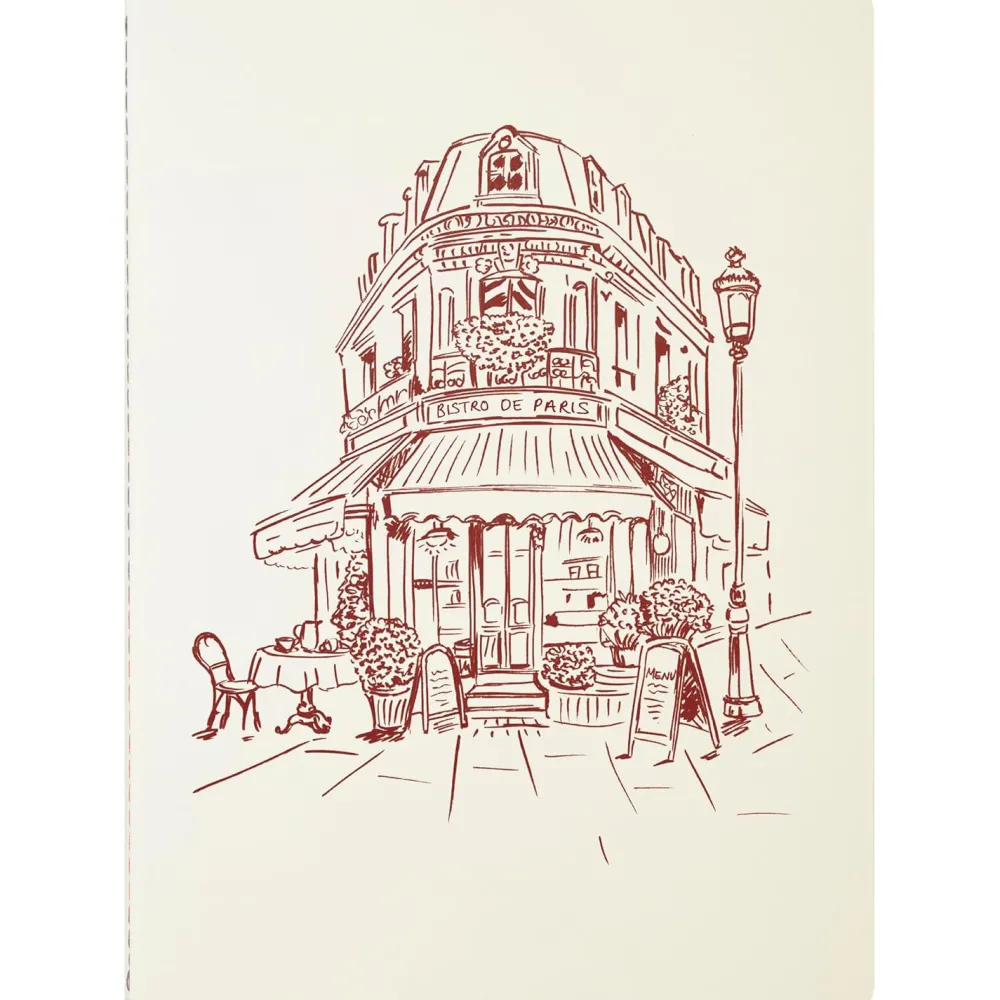 J.Herbin Notes w linie Bistro Parisien A5 - - 120 g/m2