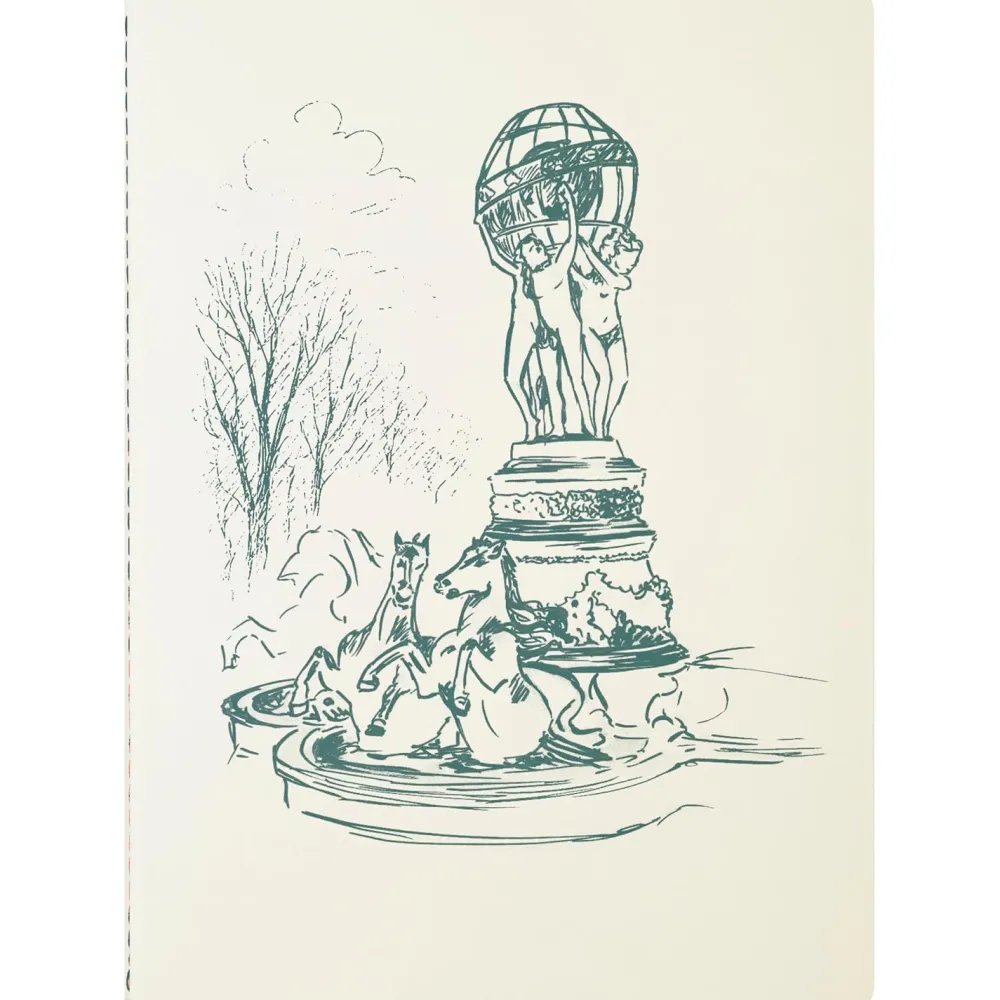 J.Herbin Notes w linie Fontaine des Quatre A5 - - 120 g/m2 > Notatniki W Linie