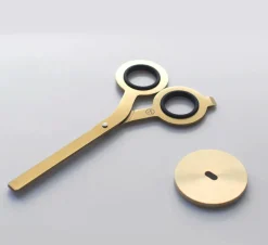 HMM Nożyczki 2 w 1 z podstawką - - Gold ><noscript><img width=