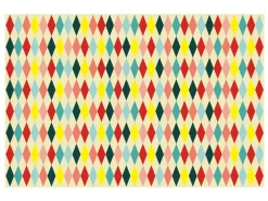 Obrus papierowy Romby - kolorowy, 180 x 120 cm > Bieżniki I Obrusy